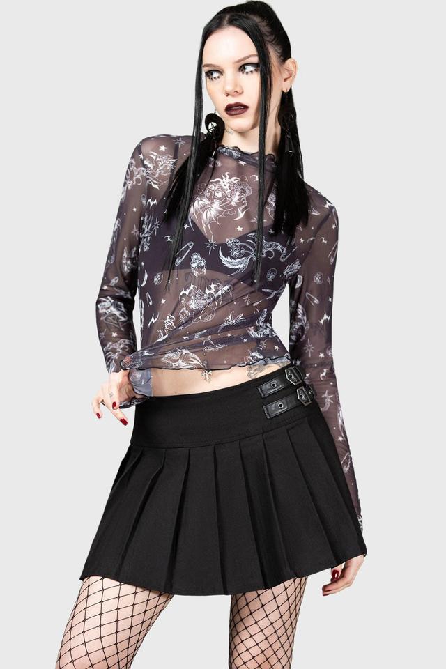 Dazed Skull Crop Top Female Product Image