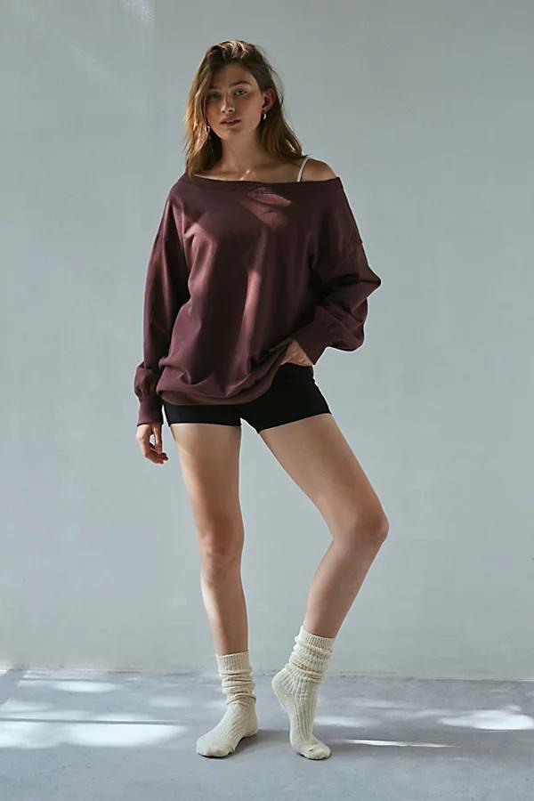 Out From Under Imani Oversized Off-The-Shoulder Sweatshirt Womens at Urban Outfitters product image