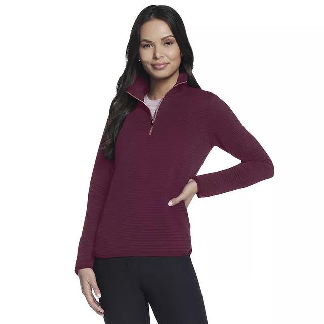 Womens Skechers Softknit Ottoman Ribbed Pullover Product Image