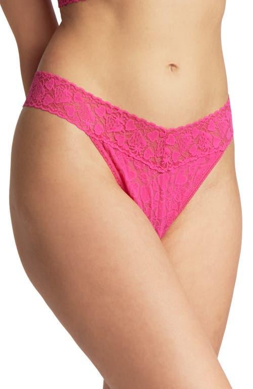 Hanky Panky Womens Berry In Love Original Thong Underwear Product Image