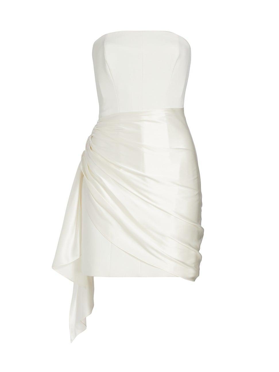 Cinq  Sept Kennith Mixed Media Strapless Dress Product Image