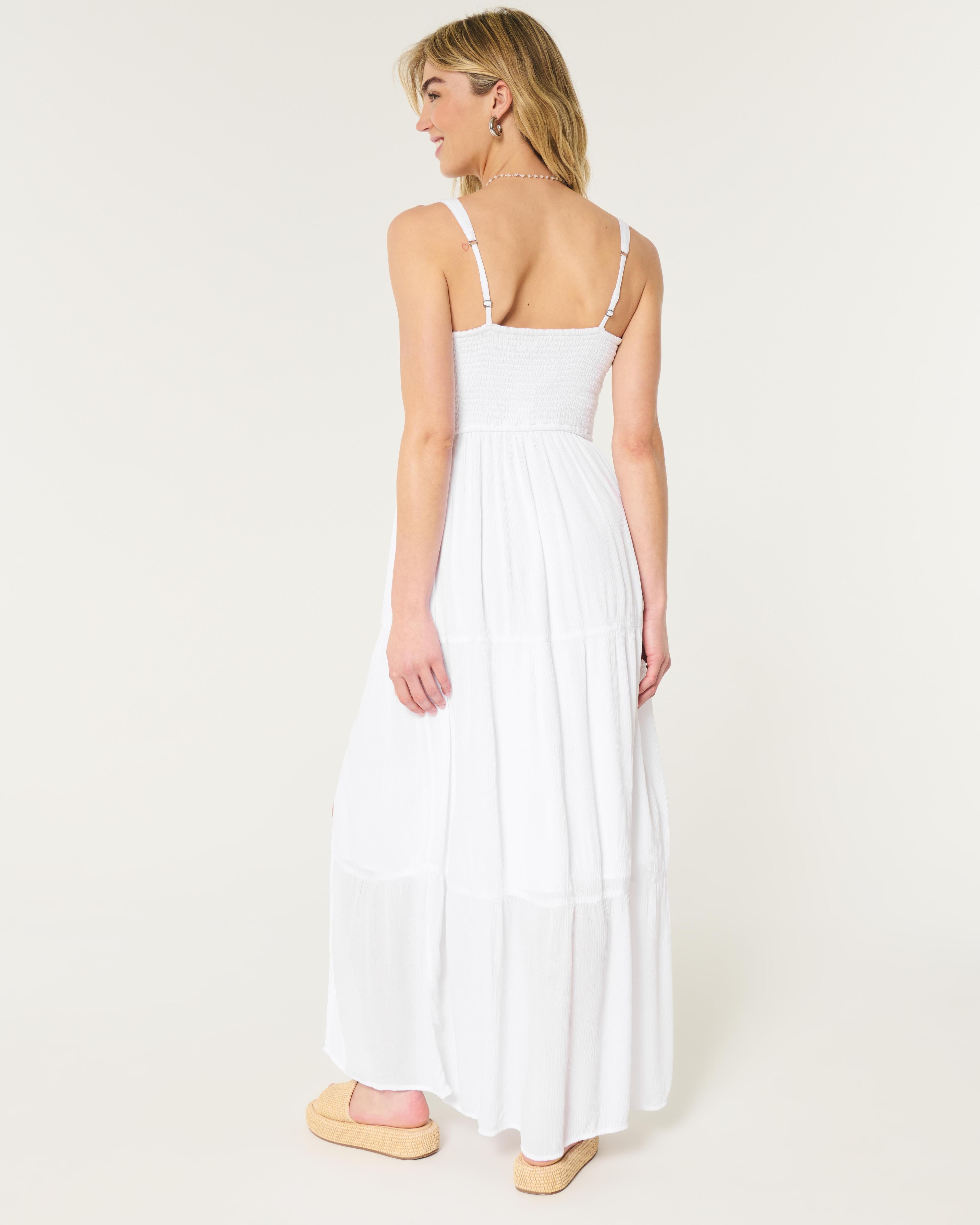 Hollister Sofia Side-Smocked Maxi Dress Product Image