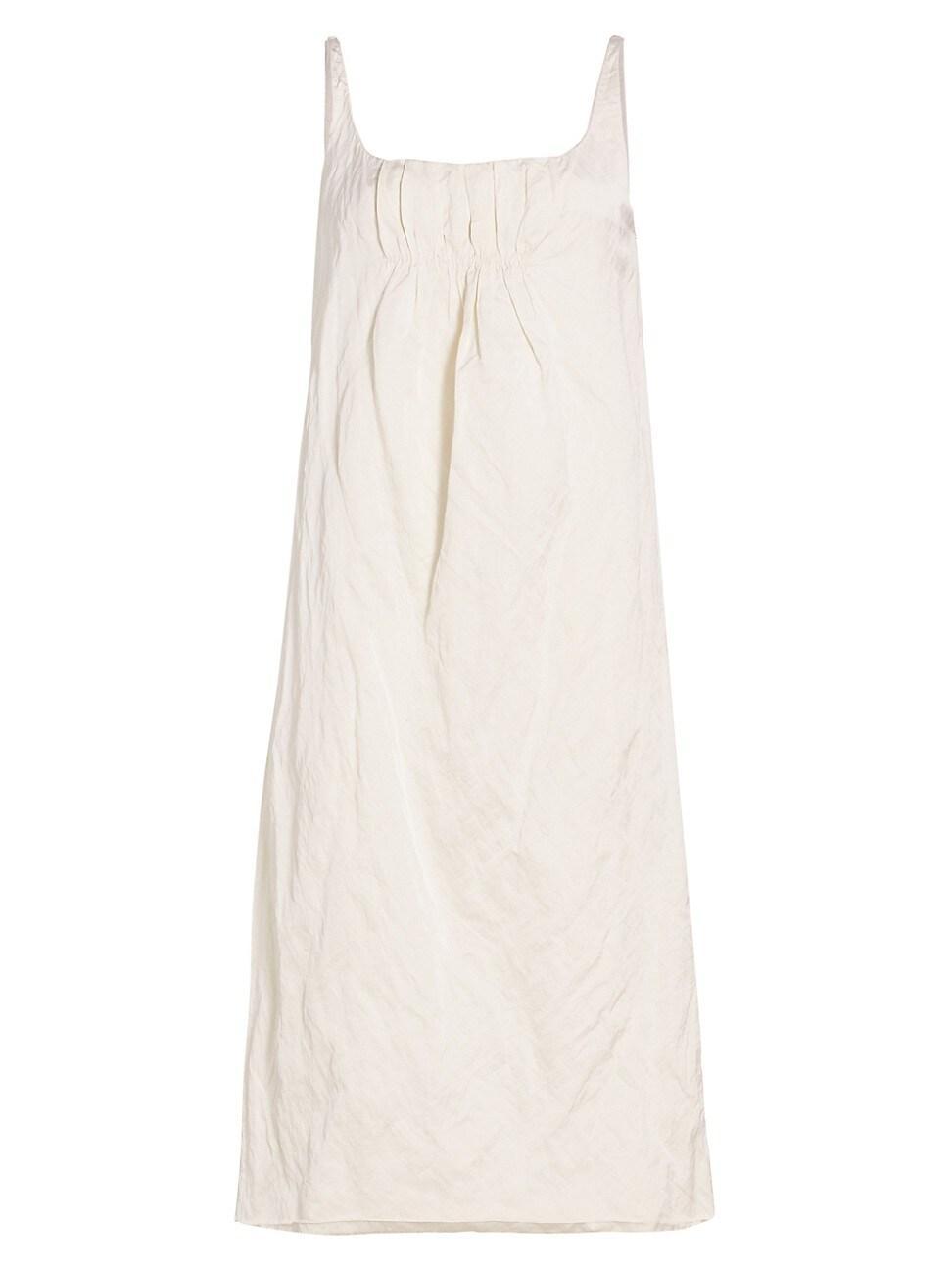 Womens Jerry Crinkled Shift Midi-Dress Product Image