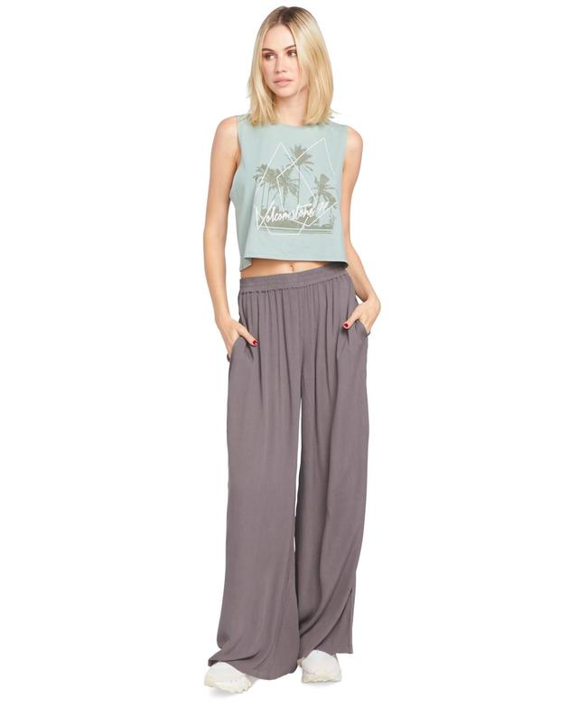 Volcom Juniors Stoneshine Wide-Leg Pants Product Image