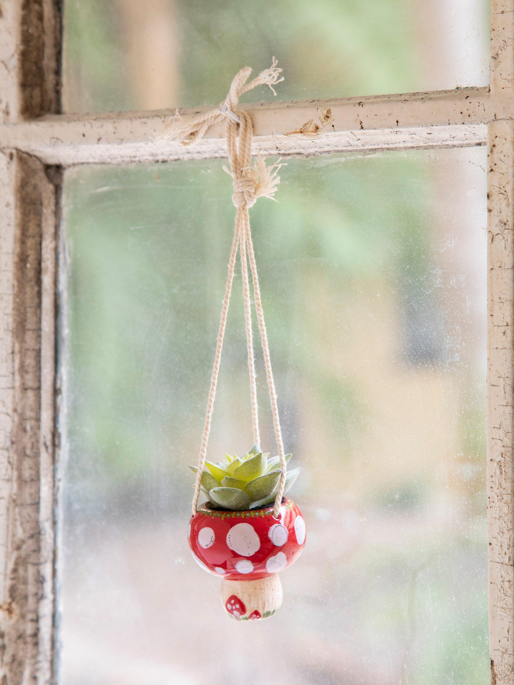 Faux Succulent Car Charm - Mushroom Product Image