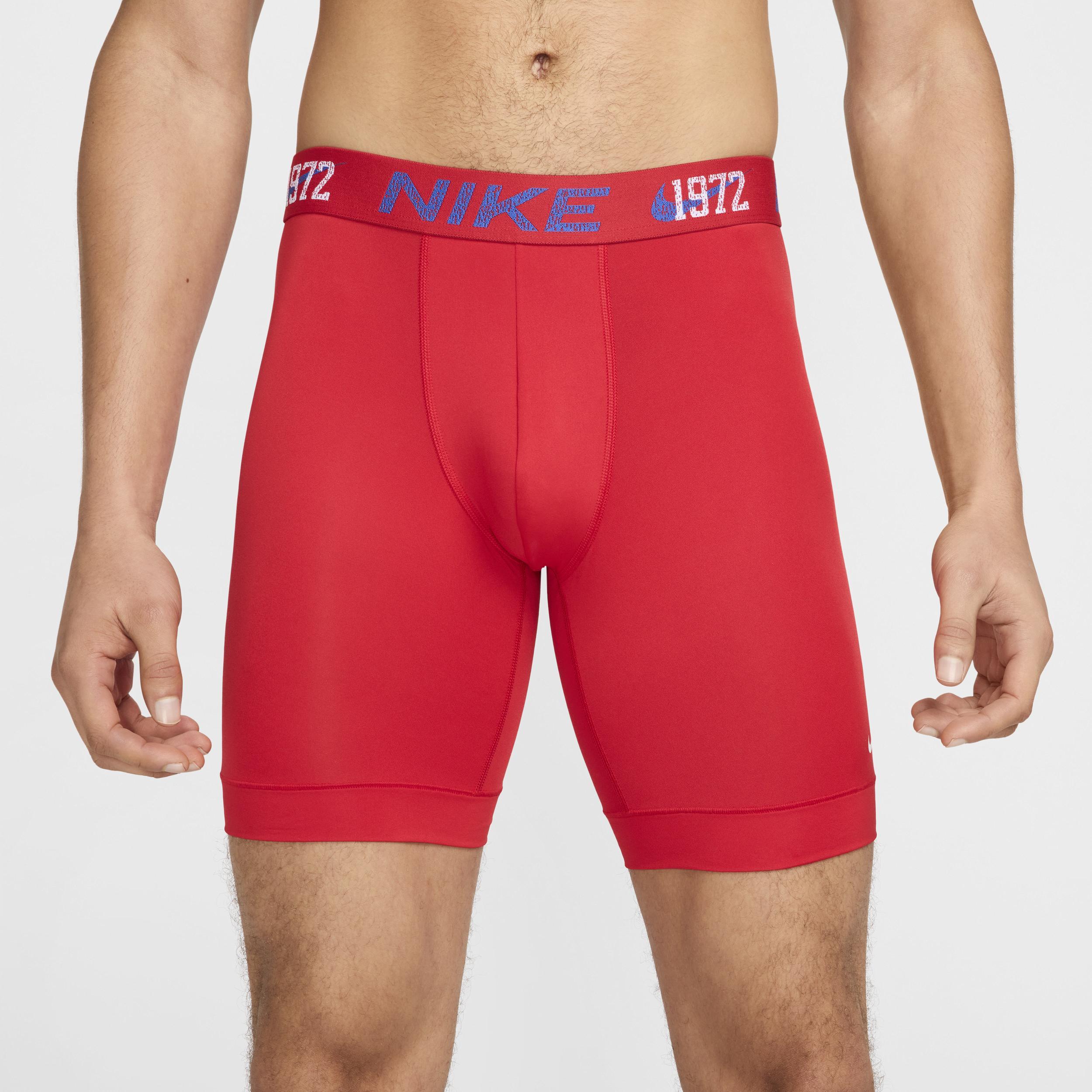 Nike Men's Dri-FIT Essential Micro Long Boxer Briefs (3-Pack) Product Image