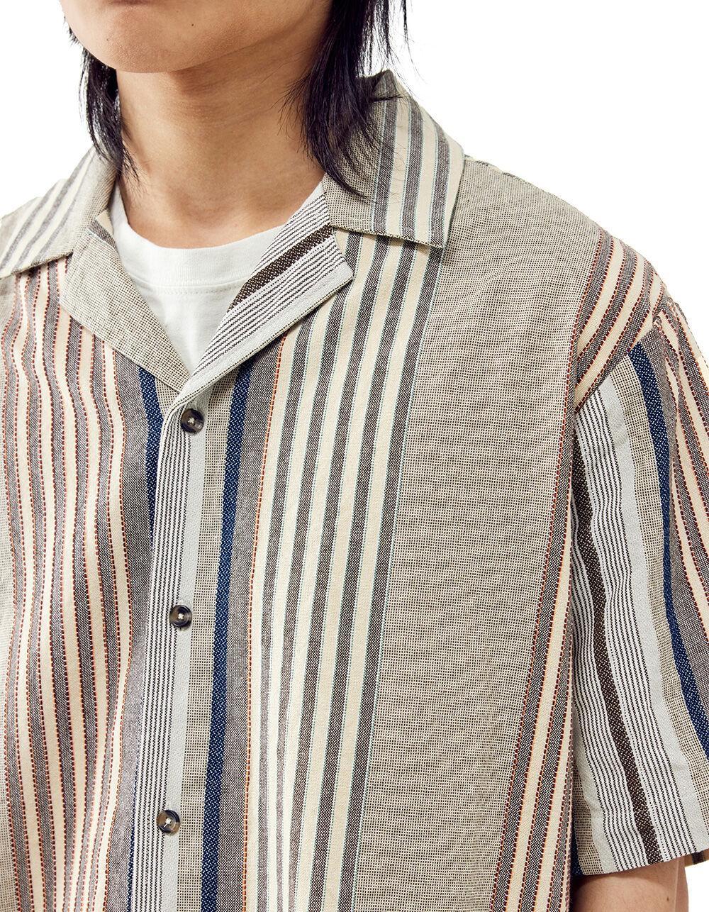 BDG Urban Outfitters Stripe Revere Mens Button Up Shirt Product Image