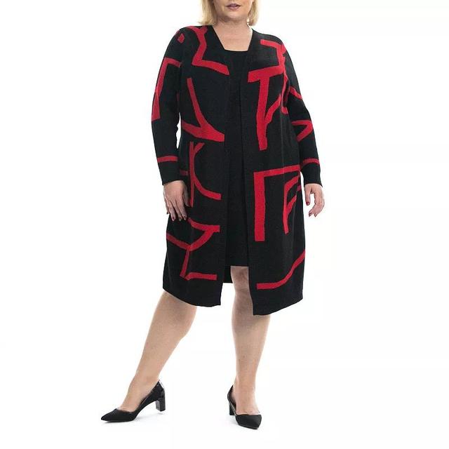 Plus Size Nina Leonard Sweater Dress, Womens Product Image