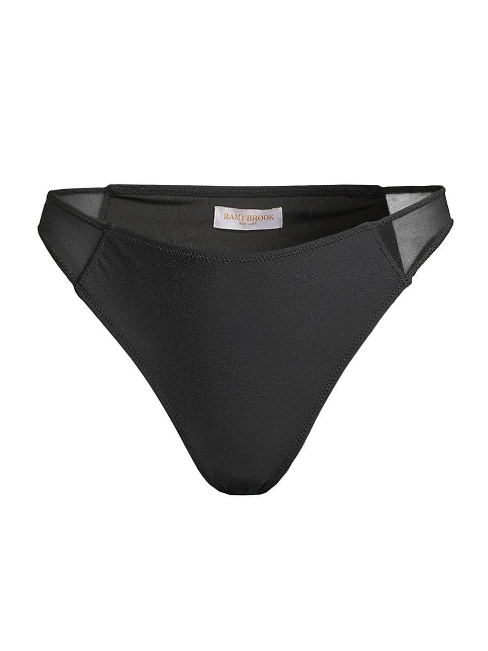 Ramy Brook Ensley Mesh Inset Bikini Bottoms Product Image