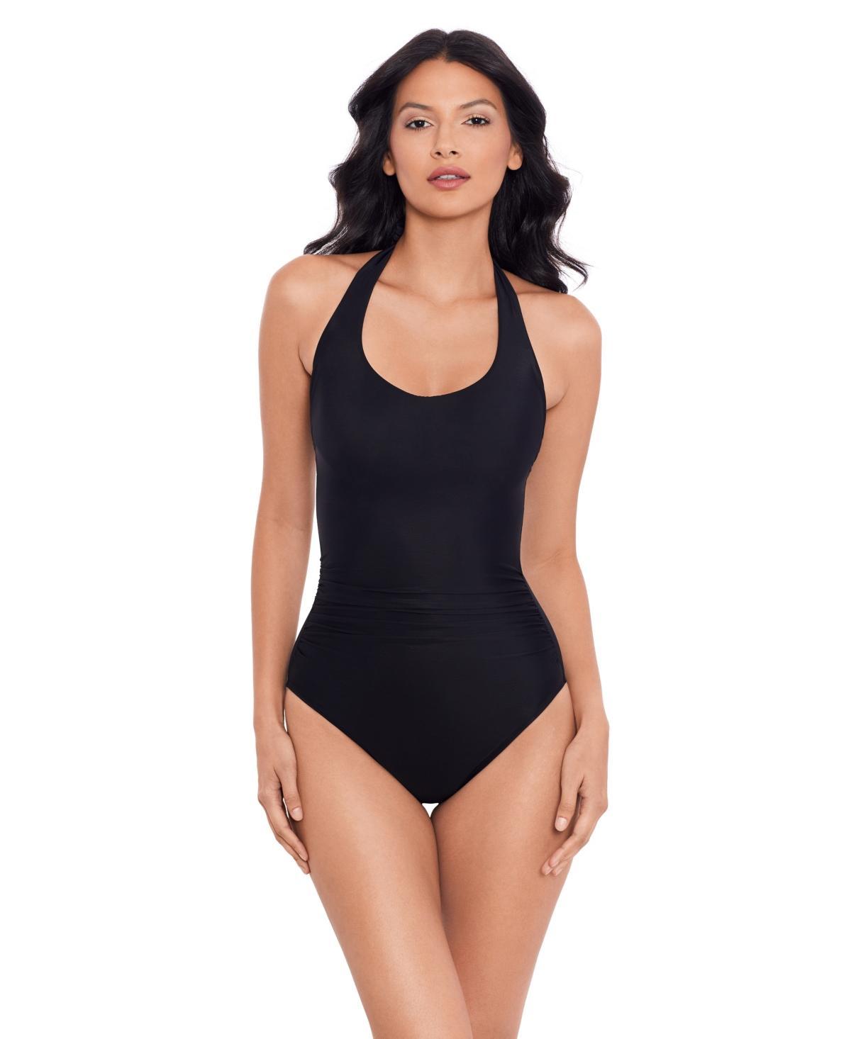 Womens Rock Solid Utopia Halter One-Piece Swimsuit Product Image