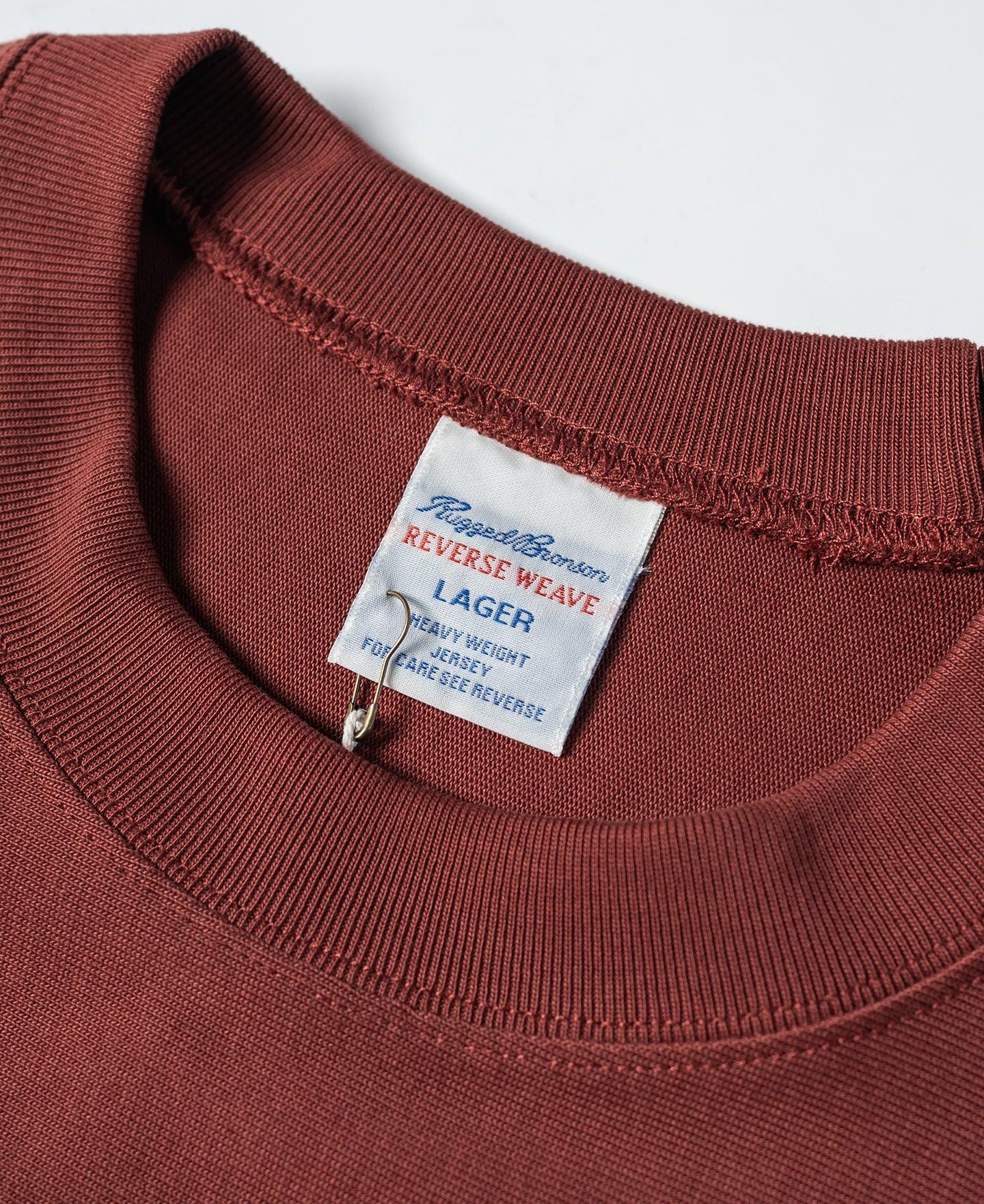 10.6 oz Reverse Weave T-Shirt - Red Product Image