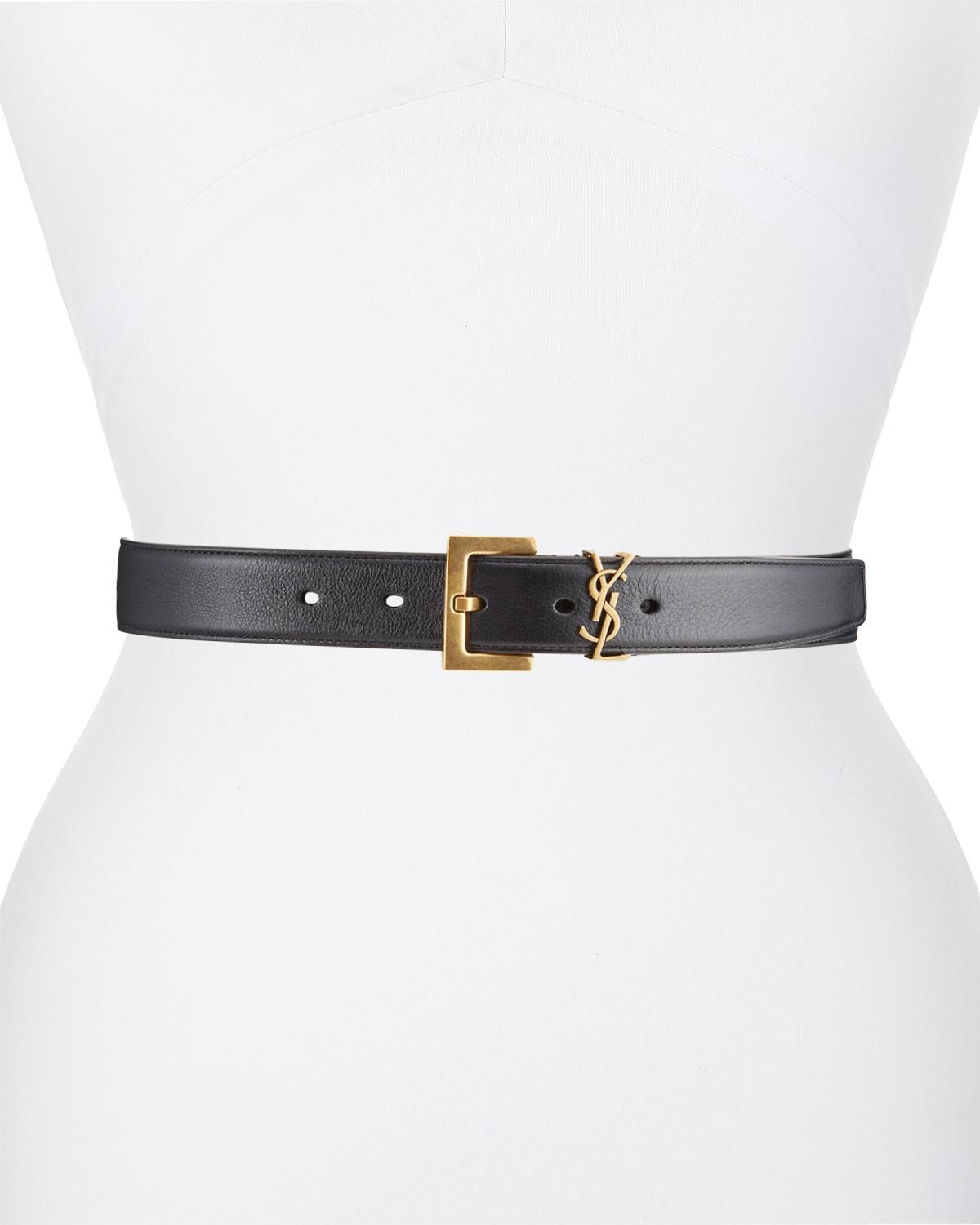 Womens Monogram Leather Belt Product Image