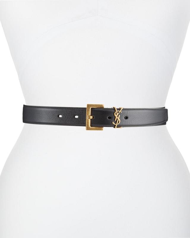 Womens Monogram Leather Belt Product Image