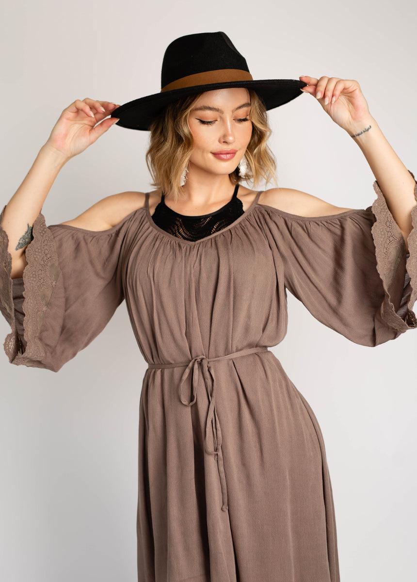 Dela Dress in Taupe Product Image