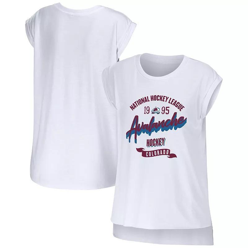 Womens Wear by Erin Andrews White Colorado Avalanche Domestic Tank Top Product Image