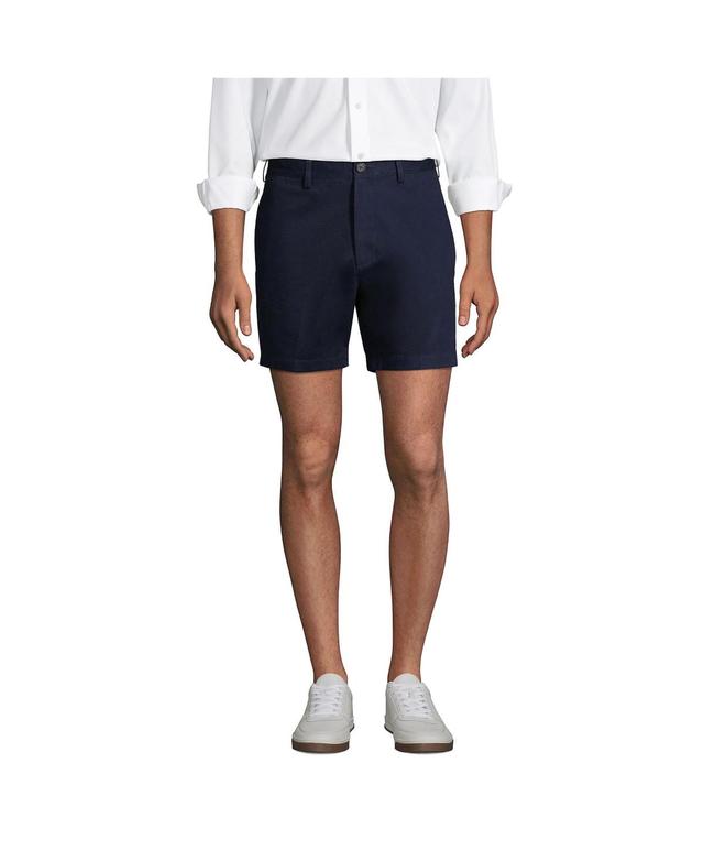 Lands End Mens Traditional Fit 6 Inch No Iron Chino Shorts Product Image