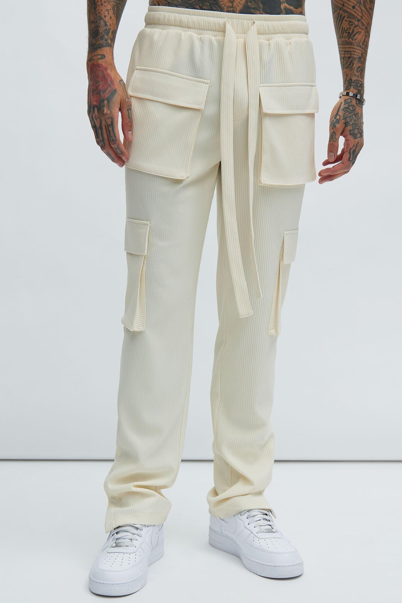 Show Up Snap Cargo Pants - Off White Product Image