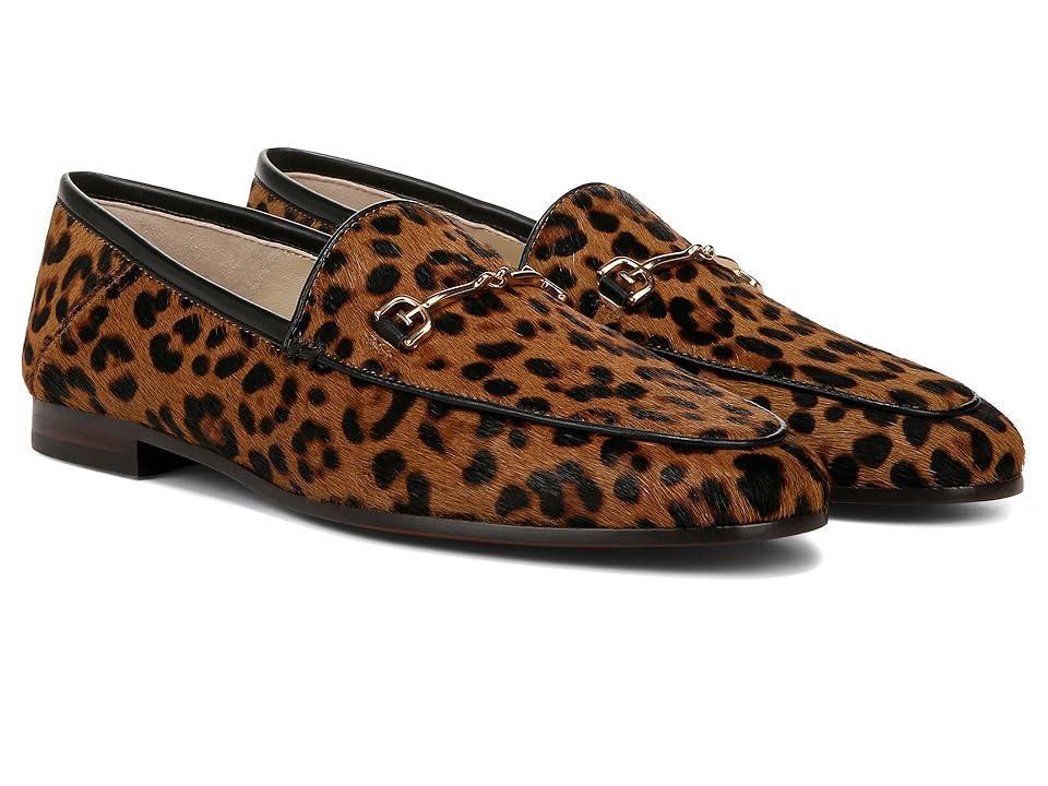 Womens Loraine Leopard Leather Loafers Product Image