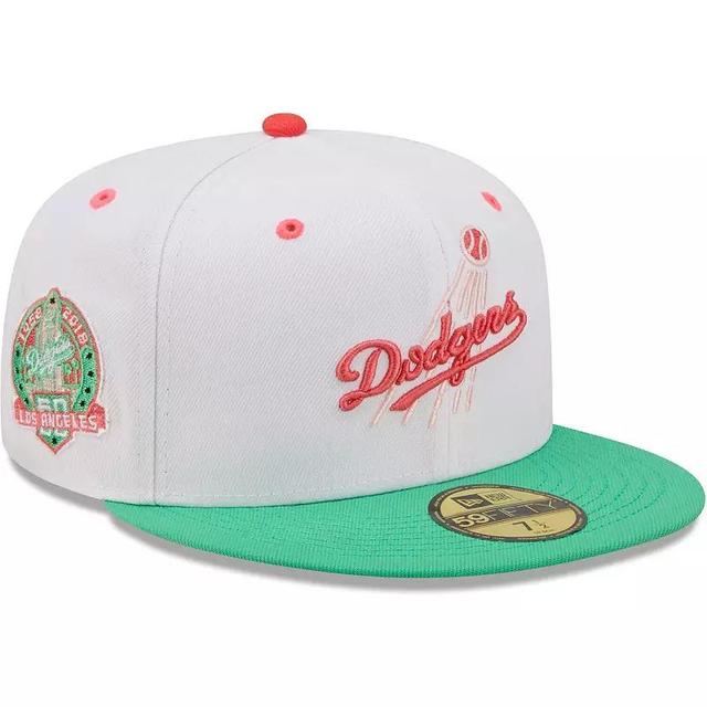 Mens New Era /Green Los Angeles Dodgers 50th Anniversary in Los Angeles Watermelon Lolli 59FIFTY Fitted Hat Product Image