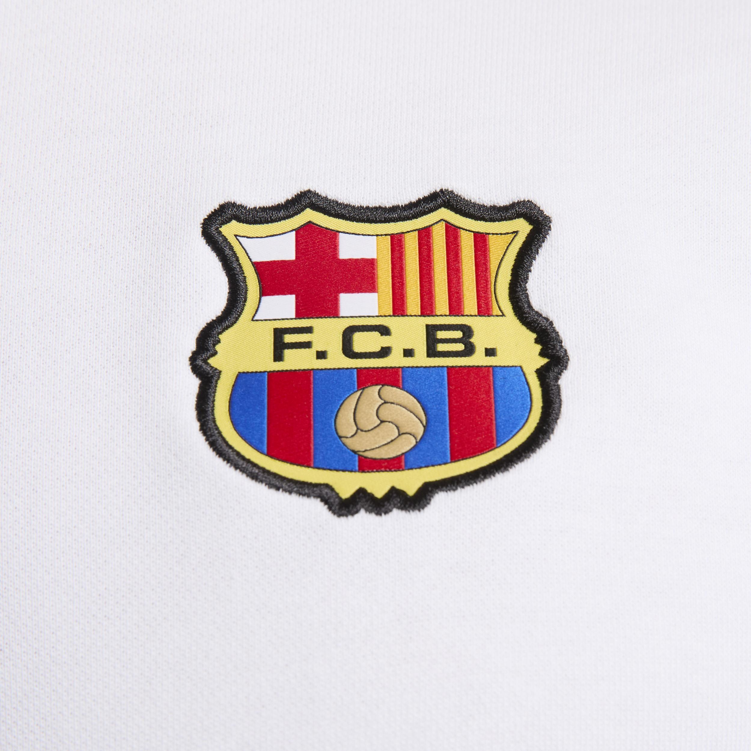 FC Barcelona Club Nike Mens Soccer French Terry Pullover Hoodie Product Image