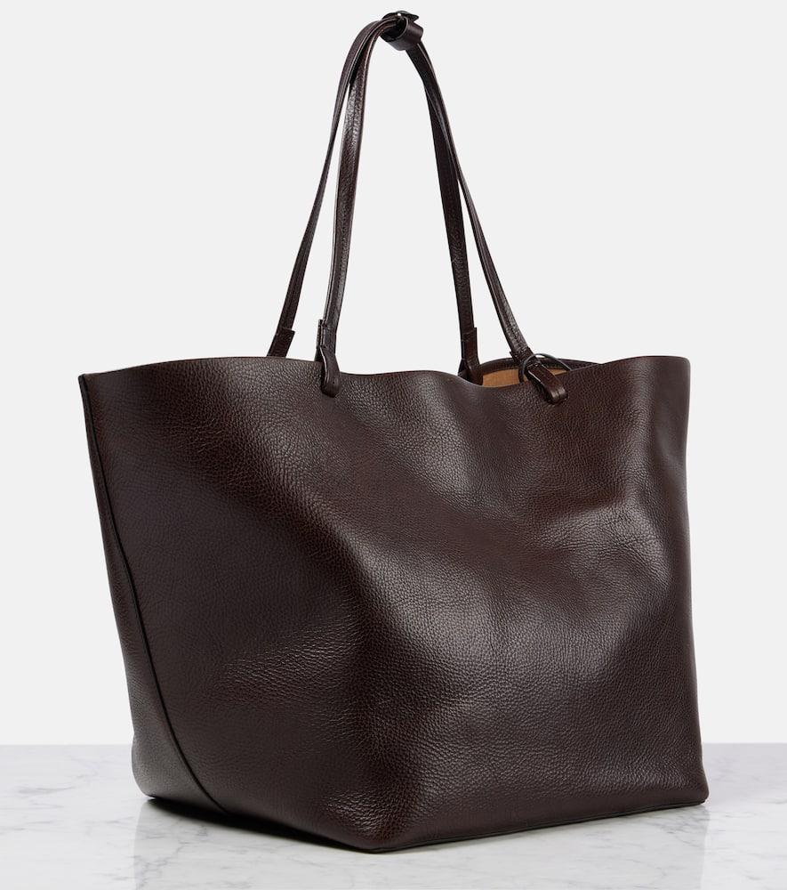 THE ROW Park Xl Leather Tote Bag In Brown Product Image