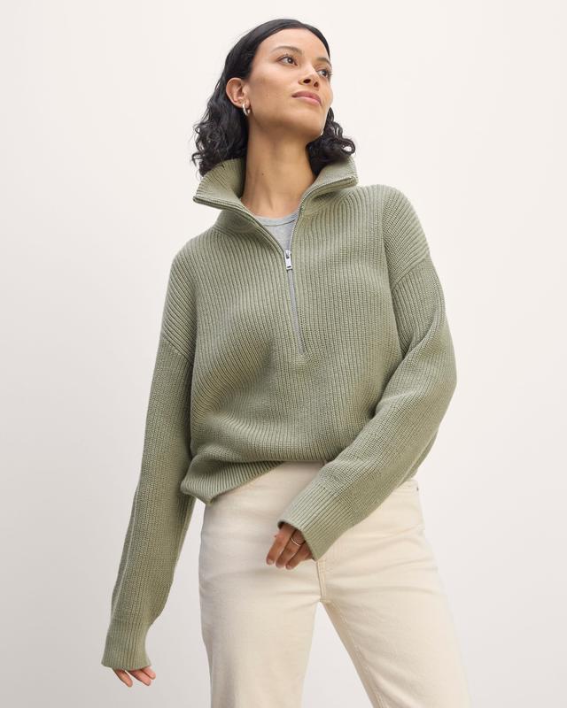 The Half-Zip in Everyday Cotton Product Image