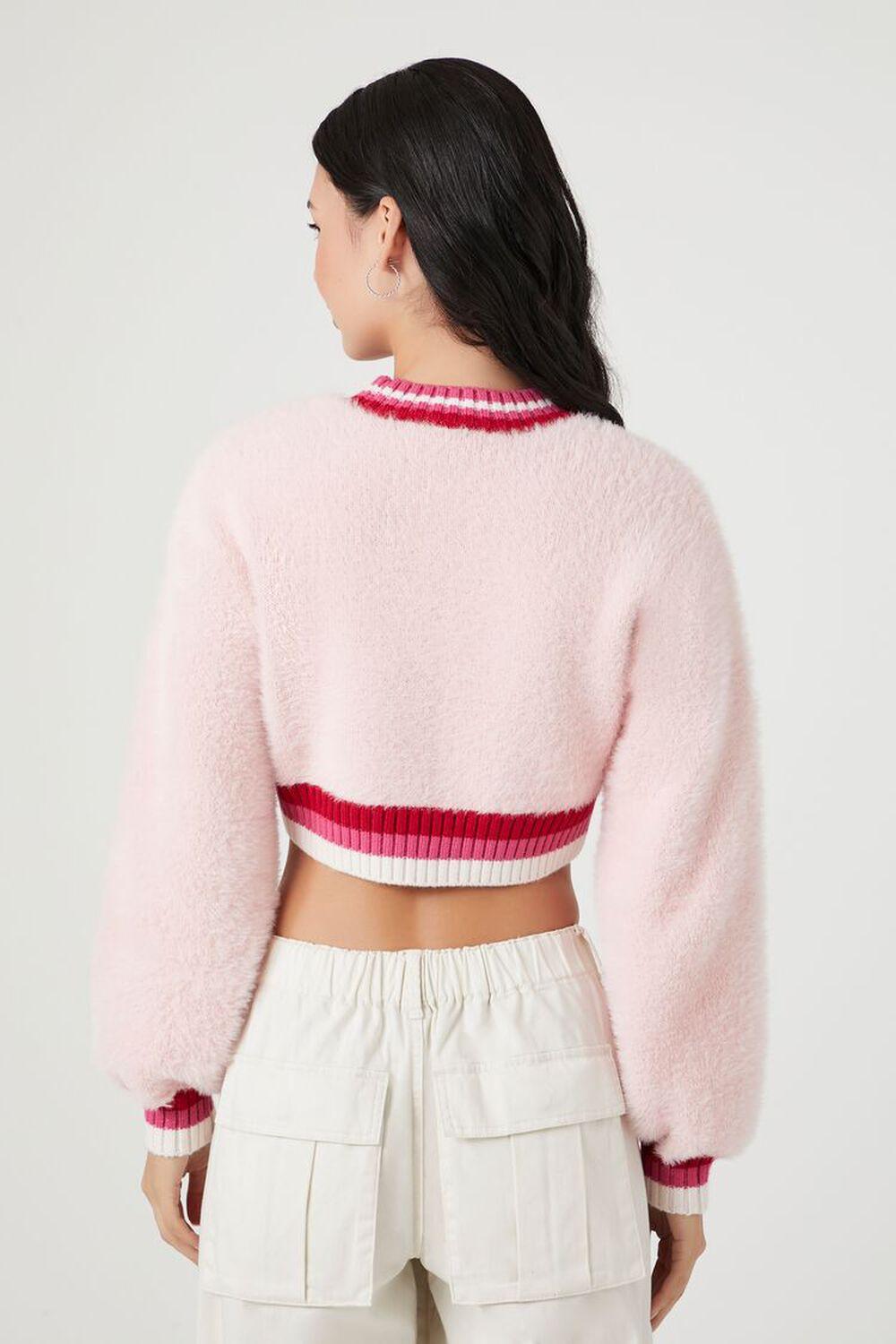 Cropped Fuzzy Knit Sweater | Forever 21 Product Image