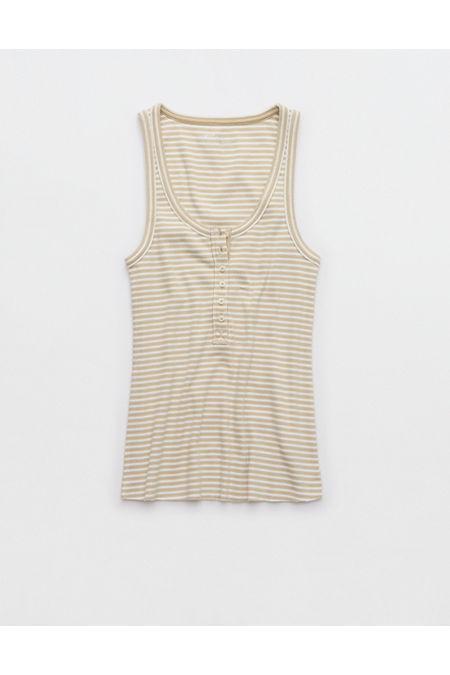 Aerie Tuck-It-In Henley Tank Top Women's Product Image