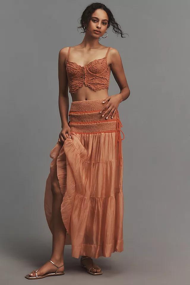 By Anthropologie Sheer Volume Maxi Skirt Product Image