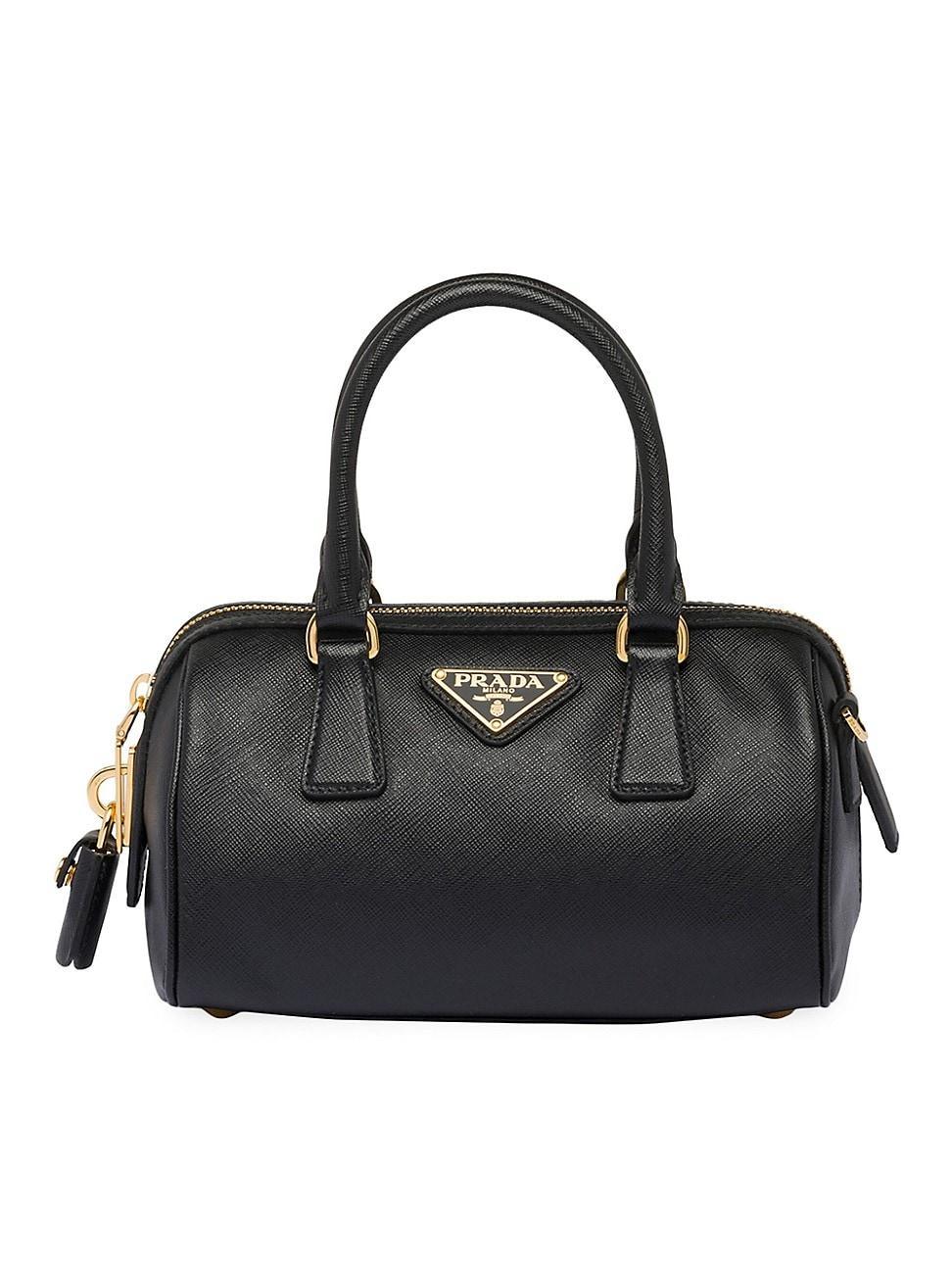 Womens Saffiano Leather Top Handle Bag Product Image