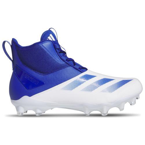 adidas Mens adidas adiZero Chaos Lineman - Mens Football Shoes White/White/Team Royal Blue Product Image