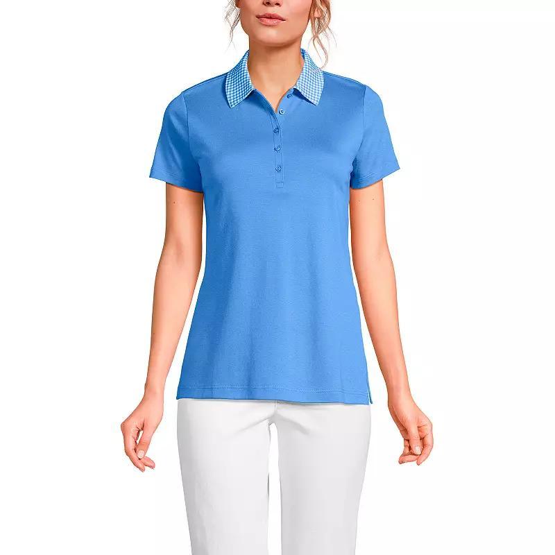 Lands End Womens Tall Supima Cotton Polo Shirt Product Image