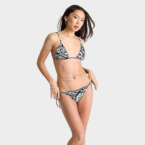 Nike Womens Swim Swirl String Bikini Bottoms Product Image