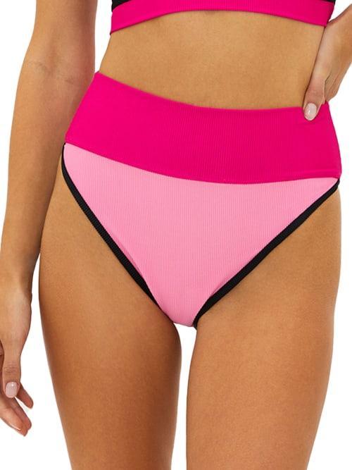 BEACH RIOT Emmy Bikini Bottom in Pink. Product Image