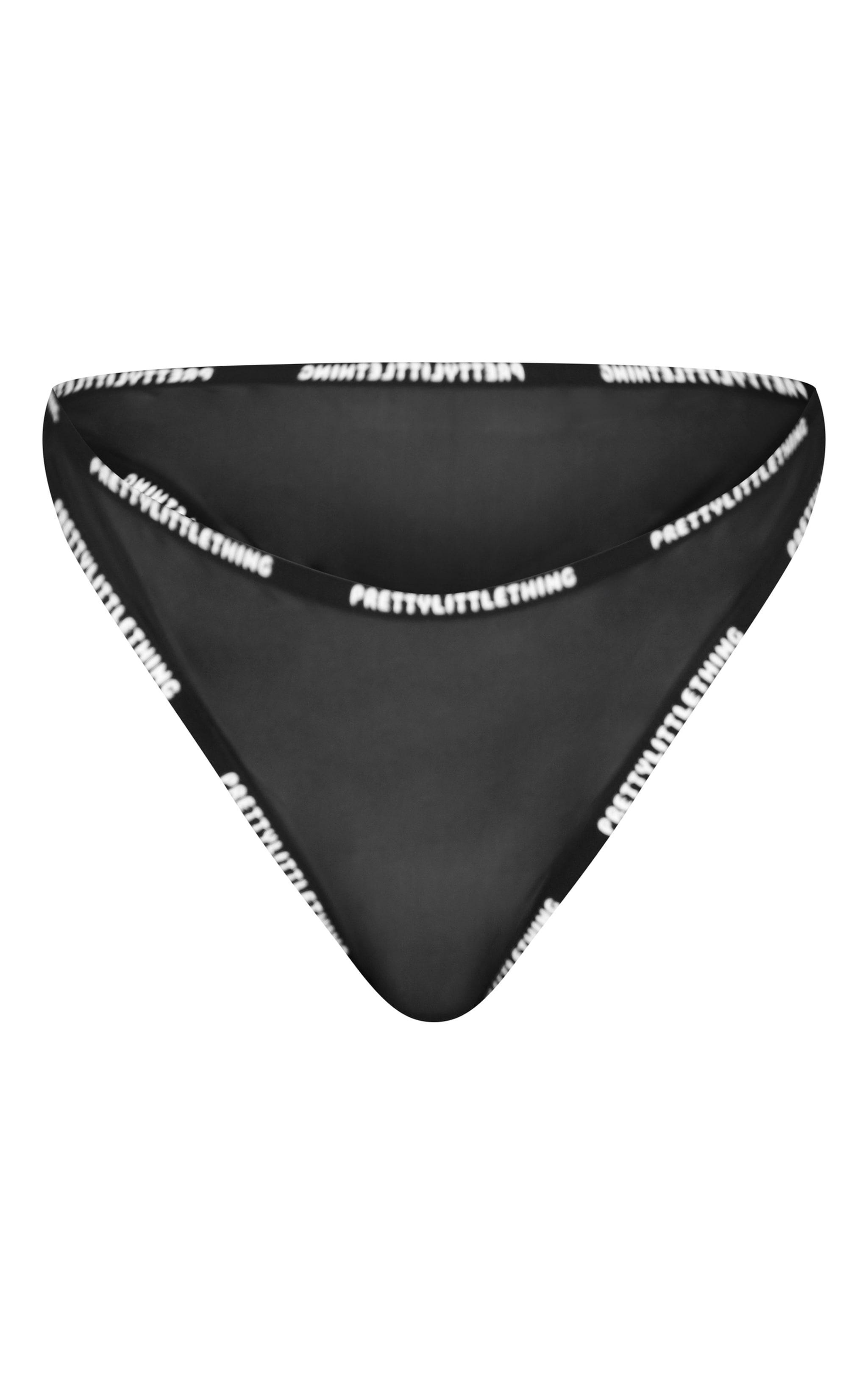 PRETTYLITTLETHING Black Mesh Panties Product Image