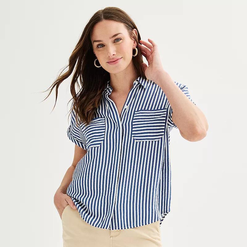 Womens Sonoma Goods For Life Utility Shirt Product Image