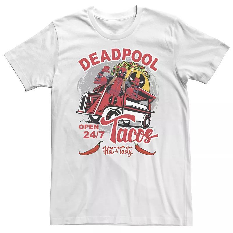 Big & Tall Marvel Deadpool Tacos Hot & Tasty Tee, Mens Product Image