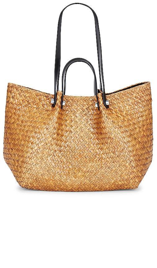 ALLSAINTS Allington Straw Tote in Natural - Neutral. Size all. Product Image