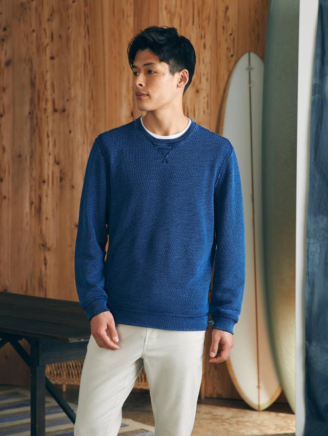 Indigo Crewneck - Midnight Indigo Wash Male Product Image