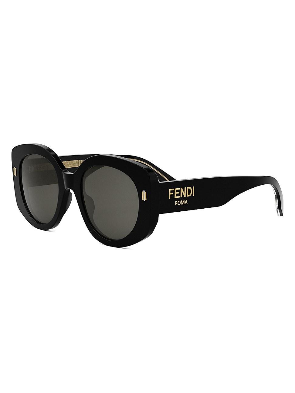 FENDI Womens FENDI Roma 51mm Round Sunglasses Product Image