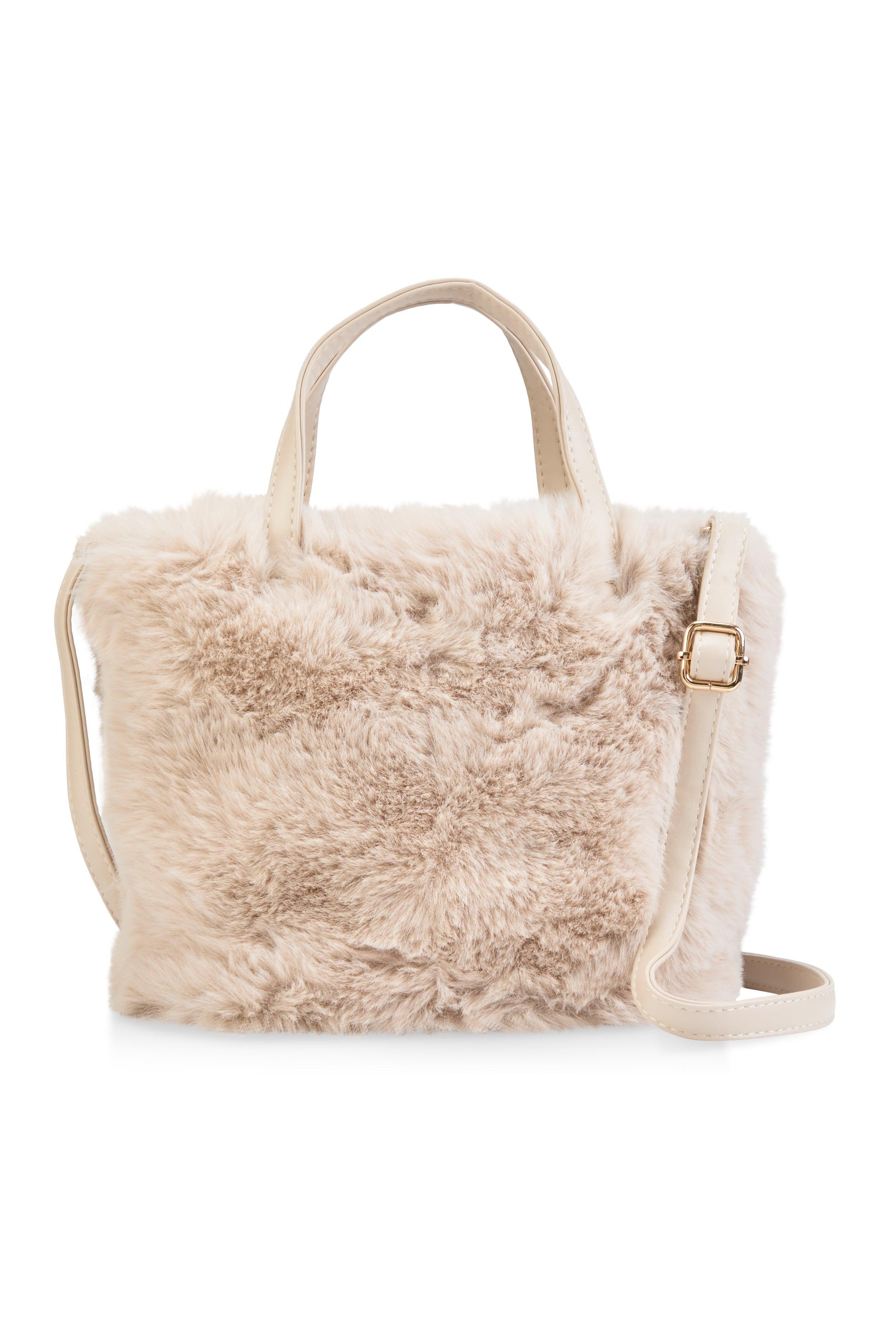 Faux Fur Tote Bag Female Product Image