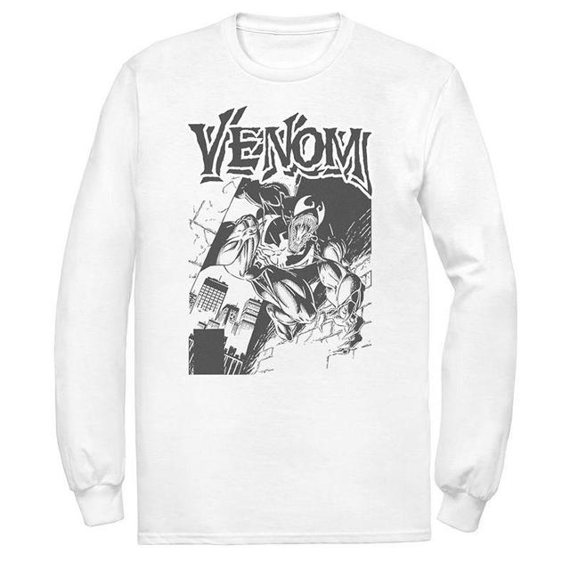 Mens Marvel Venom Street Cover Comic Illustration Graphic Tee Product Image