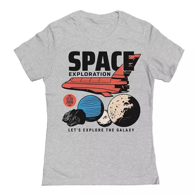 Juniors Exploring Space Womens Graphic Tee, Girls Product Image