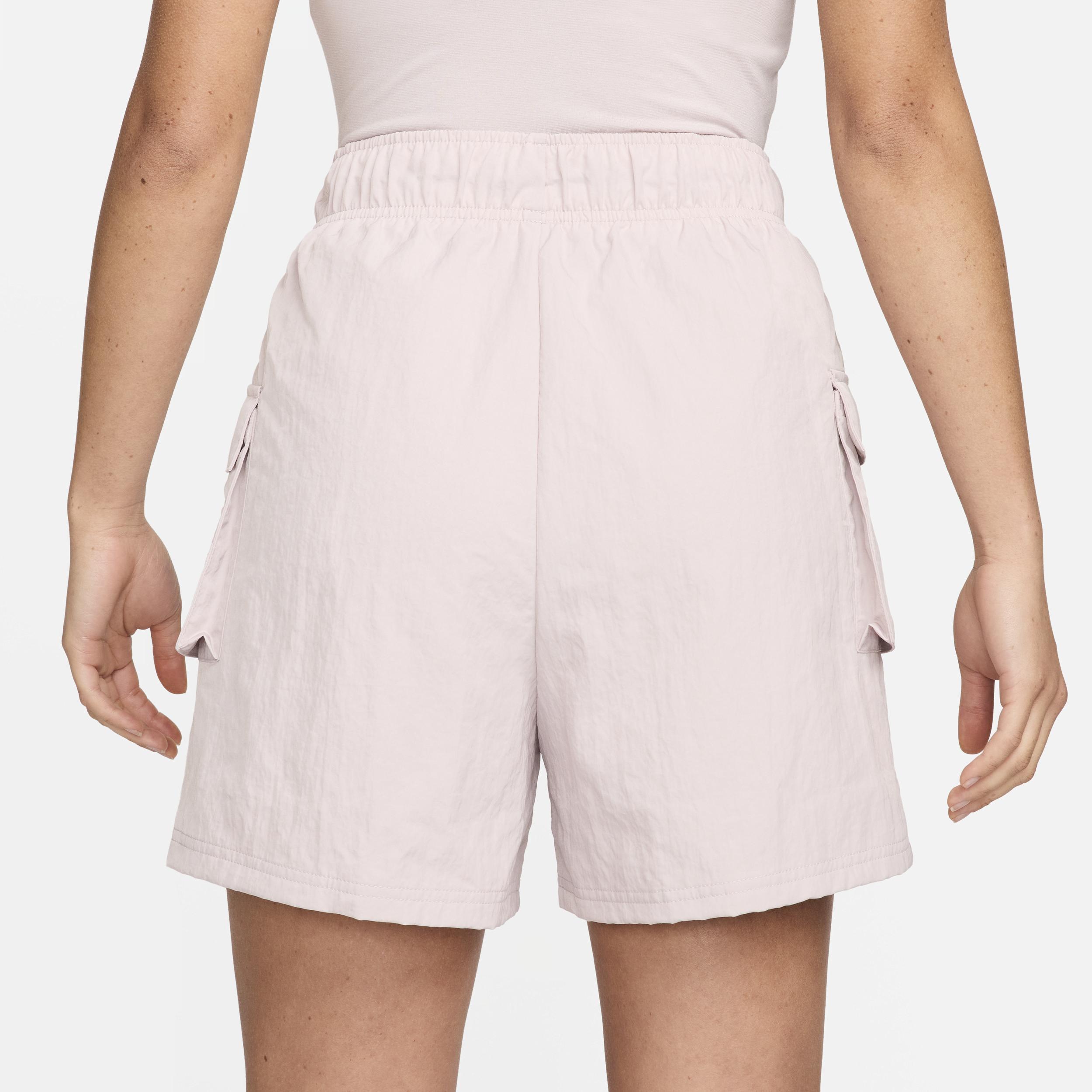 Womens Nike Sportswear Essential Woven High-Rise Shorts Product Image