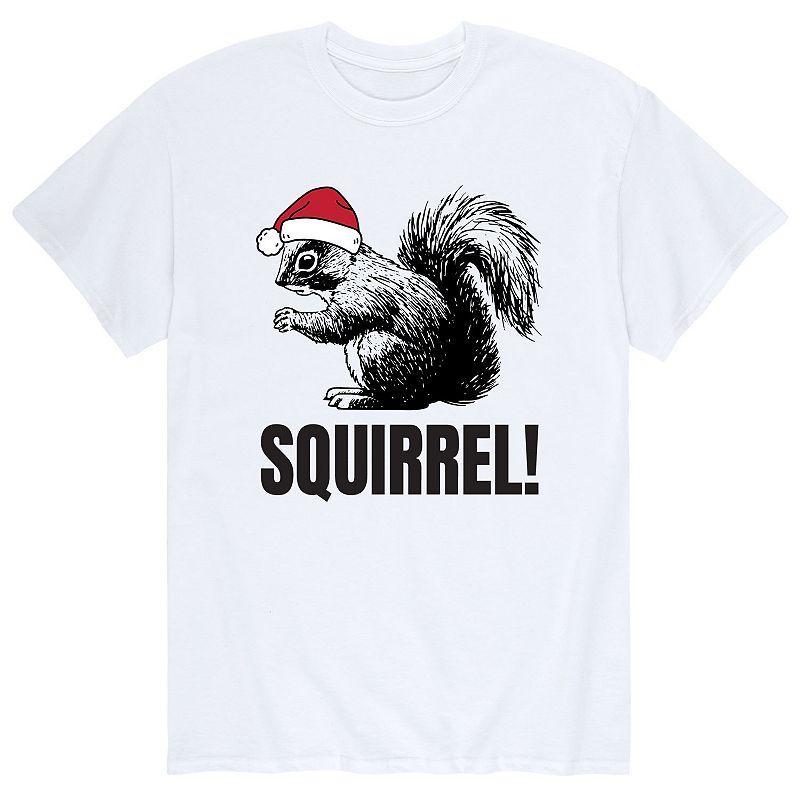 Mens Squirrel Santa Hat Tee Product Image