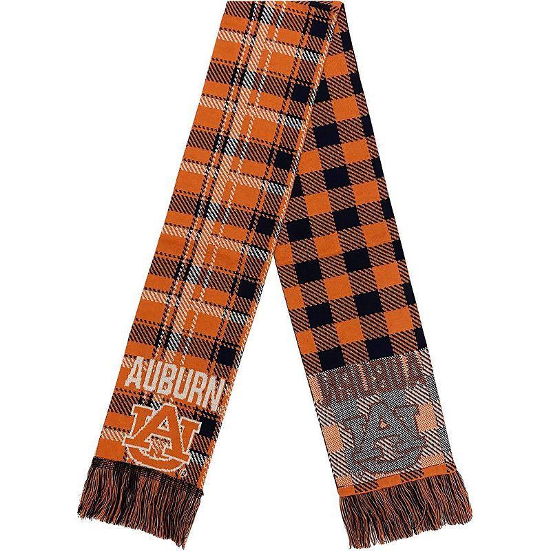 FOCO Auburn Tigers Plaid Color Block Scarf, Blue Product Image