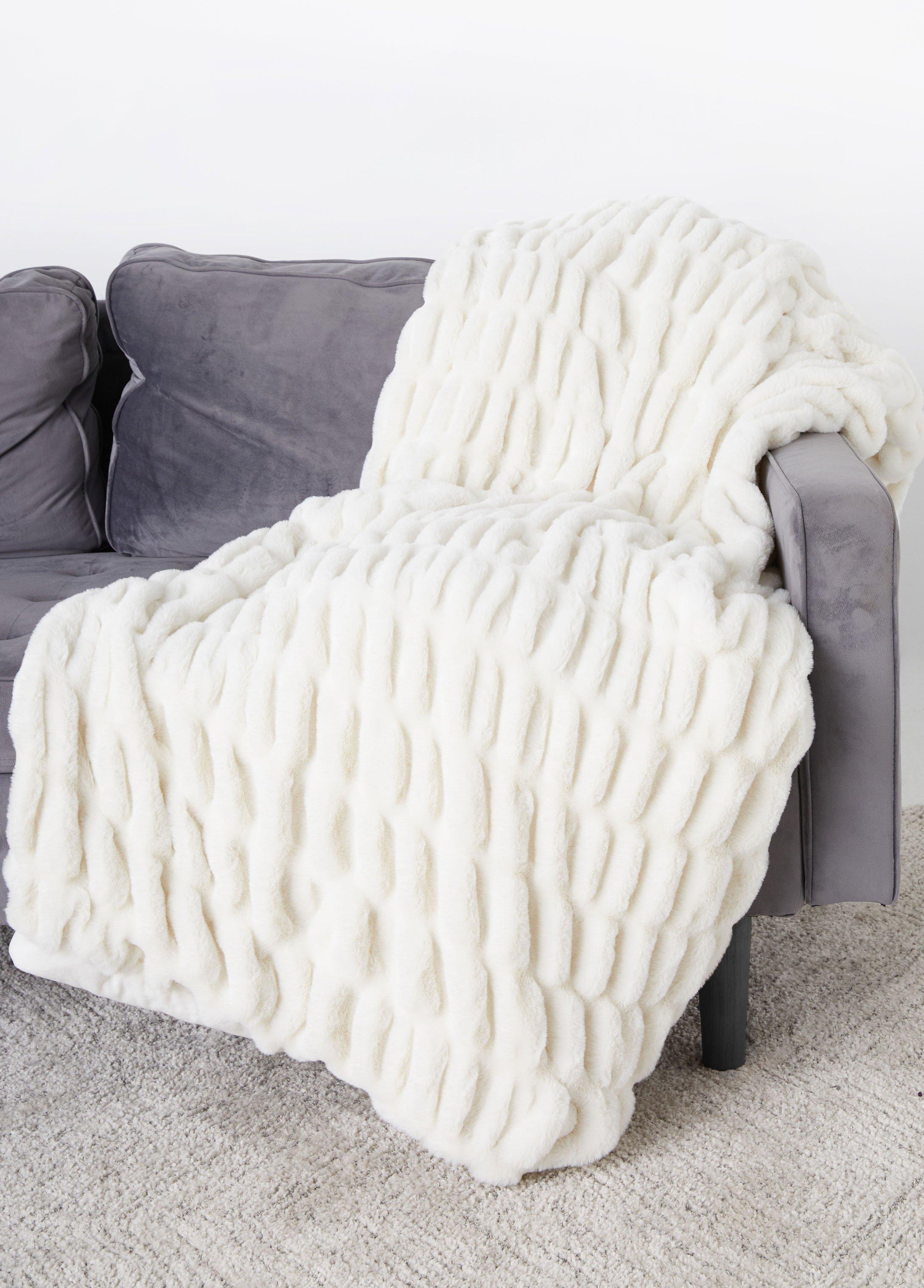 Plus Size Faux Fur Blanket Ashley Stewart Product Image