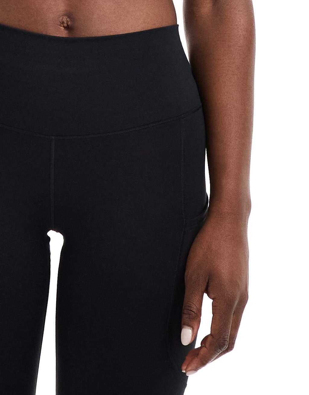 Nike One Training Dri-Fit 7/8 high rise leggings in black Product Image