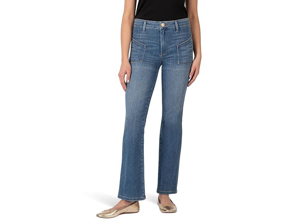 KUT from the Kloth Kelsey High-Rise Ankle Flare-Frt Bck Patch Pockets (Inspiration) Women's Jeans Product Image