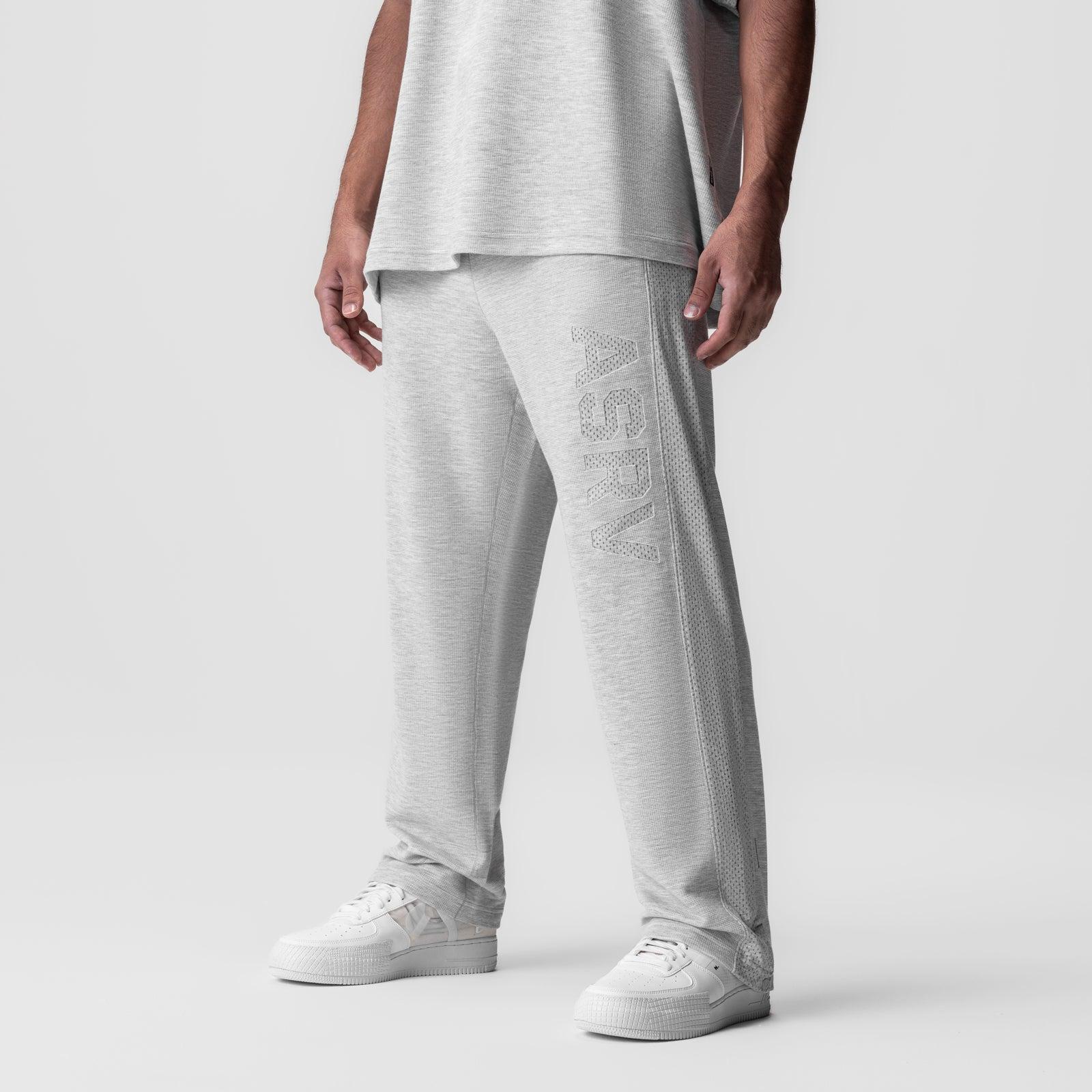 0957. Waffle Knit Relaxed Sweatpant - Heather Grey Product Image